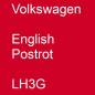 Preview: Volkswagen, English Postrot, LH3G.